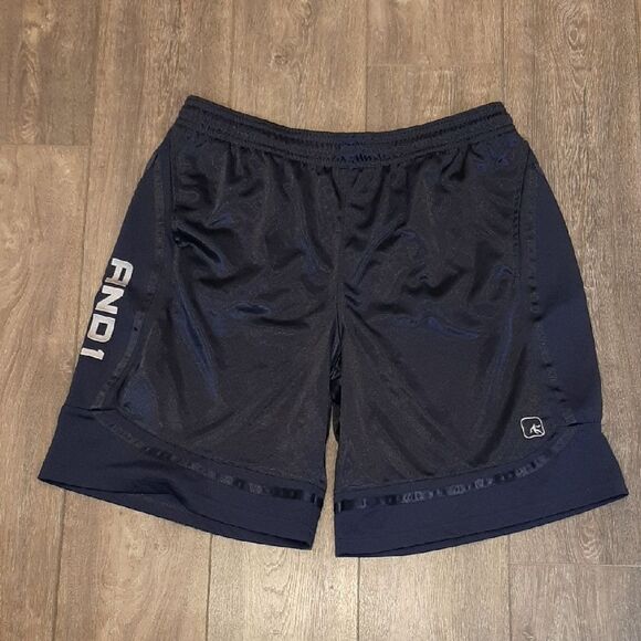 AND1 Men's Navy Blue Athletic Shorts - Picture 1 of 10
